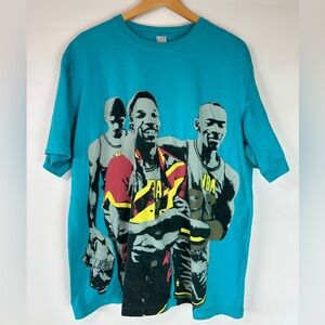 Lemar & Dualey Michael Jordan Tee Men’s‎ Blue Aqua Teal T-Shirt Basketball